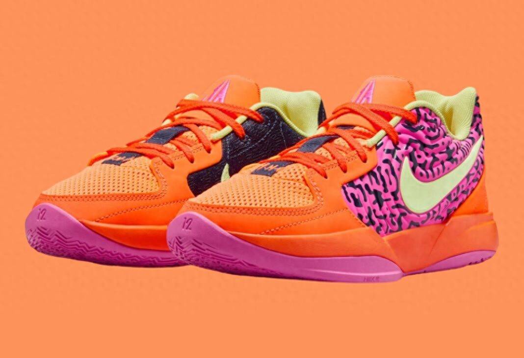 otal Orange”发布采用醒目的橙色鞋面必一体育莫兰特签名鞋Nike Ja